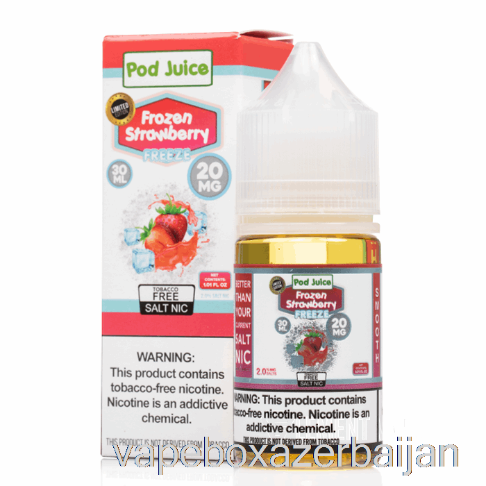 Vape Smoke FREEZE Frozen Strawberry - Pod Juice - 30mL 55mg